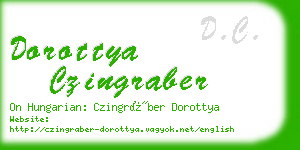 dorottya czingraber business card